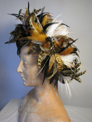 Natural Craft Supplies Short Brown Feathers Millinery Supplies 